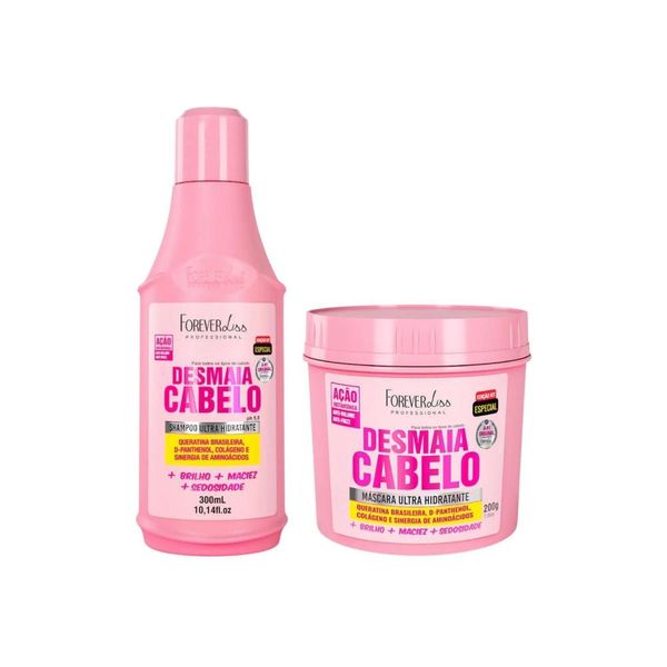 Kit Forever Liss Desmaia Cabelo Shampoo e Máscara
