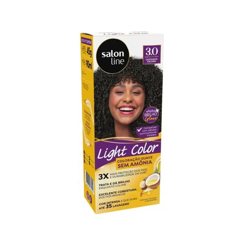 Coloração Salon Line Light Color 3.0 Castanho Escuro