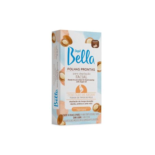 Depil Bella Folhas Depilação Facial Oleo de Argan 16 Un