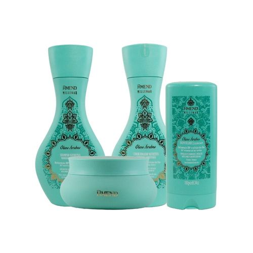 Kit Amend Oleos Arabes Shampoo Condicionador Mascara Leavein