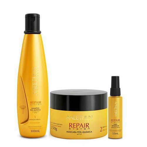 Kit Aneethun Repair Shampoo + Máscara + Oleo Reparador