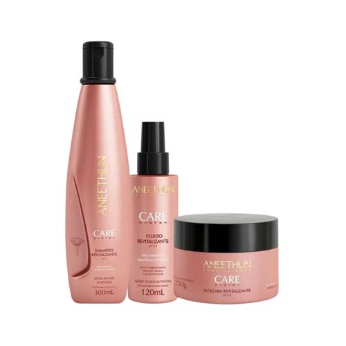 Kit Aneethun Care Shamp 300ml + Fluido 120ml + Máscara 250g