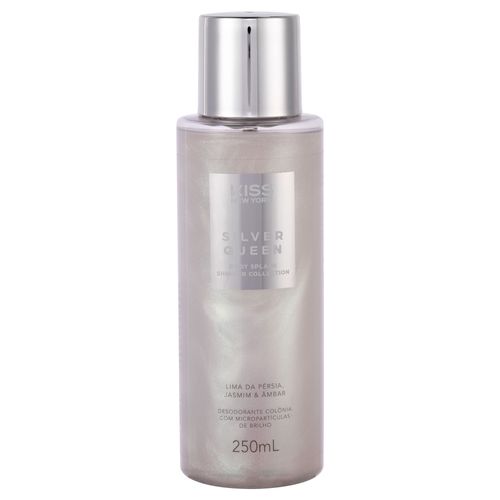Body Splash Shimmer Silver Queen - Kiss New York Silver Queen Frutal floral