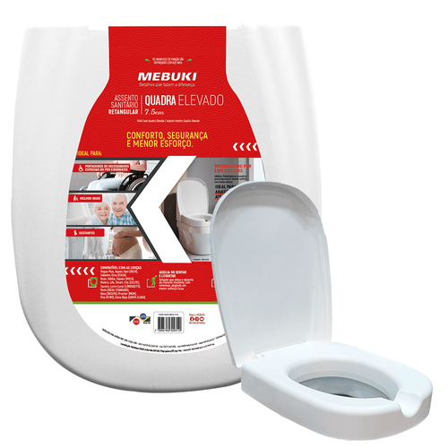 Assento Elevado Ratangular 7,5cm