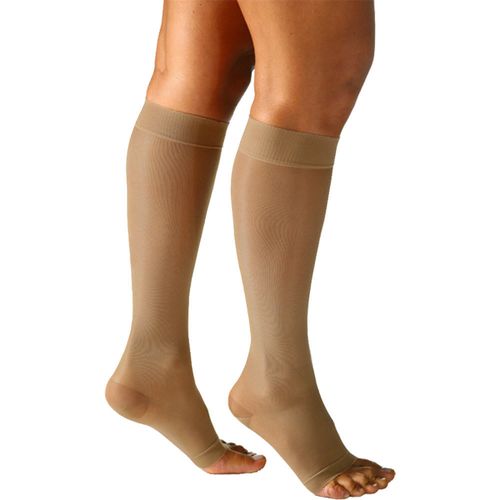 Meia Sigvaris Audace 3/4 15-20MMHG S/ Ponteira SEM PONTEIRA M NATURAL Cor: Natural  Tam: M SEM PONTEIRA M NATURAL