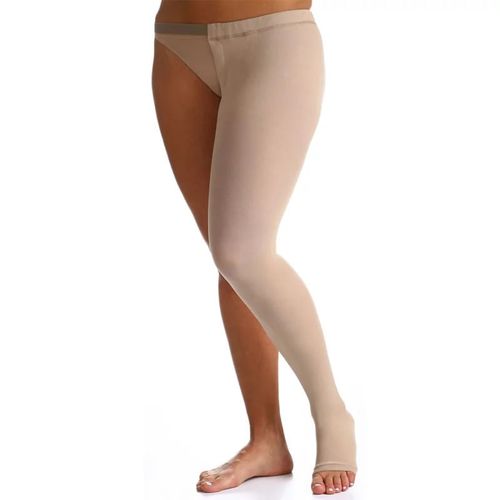 863ATC - Meia 7/8 Select Comfort Premium C/ Cintas Sigvaris P2 ESQUERDA Cor: Bege                     Tam: PNE P2 ESQUERDA