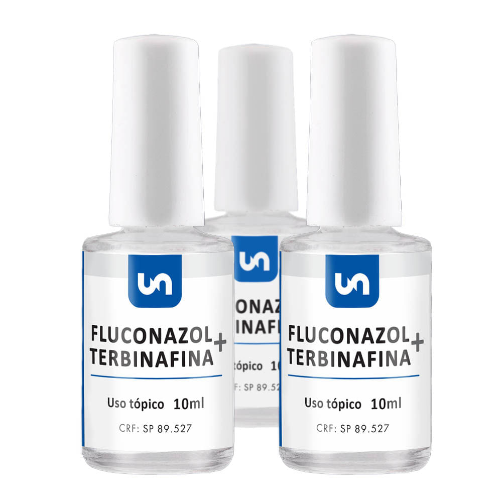 Kit 3 Fluconazol + Terbinafina esmalte - 10 ML