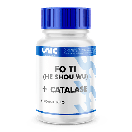 Fo Ti (He Shou Wu) + Catalase - 30 Cápsulas