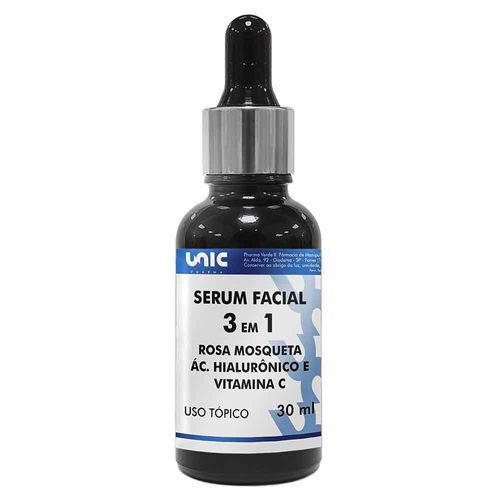 Sérum Facial Rosa Mosqueta 3 em 1
