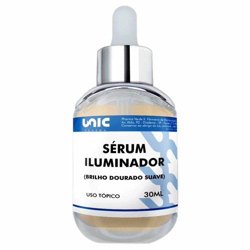 Sérum Iluminador 30ml Dourado Dourado Dourado