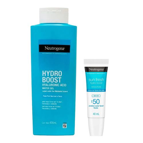 Kit-Neutrogena-Hydro-Boost-Hidratante-Corporal-Gel-400ml-Protetor-Solar-Facial-Sun-Fresh-FPS50-40ml