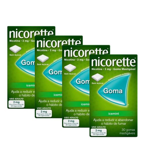 Kit-Nicorette-Para-Parar-de-Fumar-2mg-30-Goma-Mastigaveis-4-Unidades