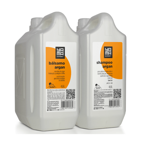 Kit Shampoo Argan 4.6L e Bálsamo Argan 4.6L Yamá