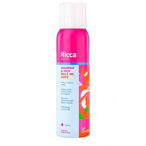 Ricca Maçã do Amor - Shampoo a Seco 150ml 150ml Ricca Maçã do Amor - Shampoo a Seco 150ml 150ml