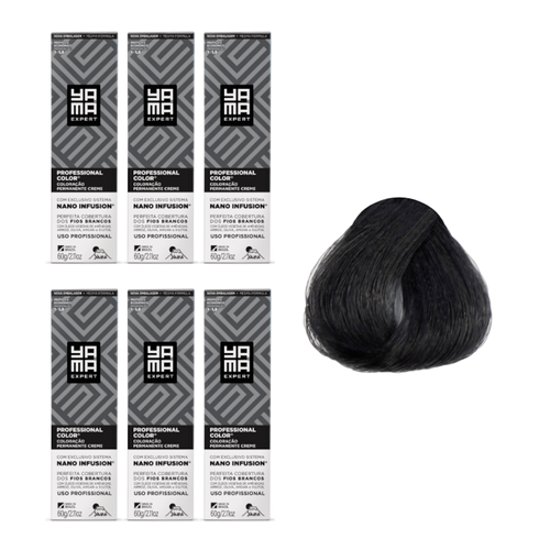 Kit C/6 Colorações Prof Color Nano 3.0 Castanho Escuro