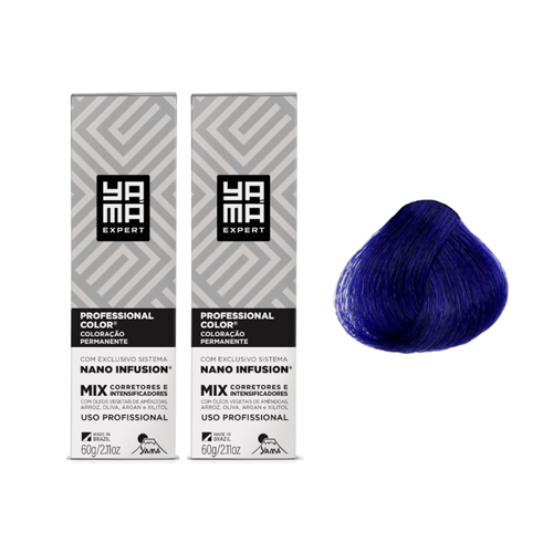 Kit C/2 Colorações Nano Mix Azul Yamá