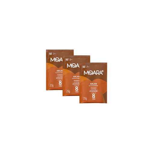 Kit com 3 - Pó Descolorante Moara Argan 20g Yamá