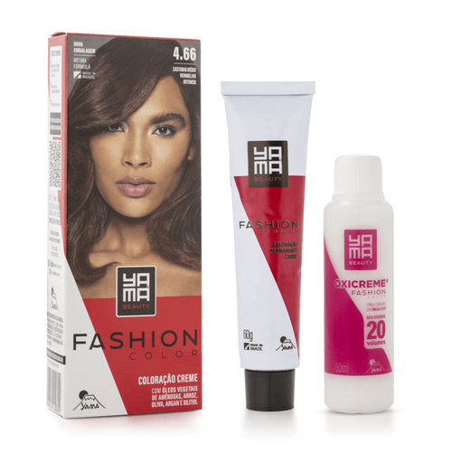 Coloração Yamá Beauty Care Mini Kit Fashion Color 4.66