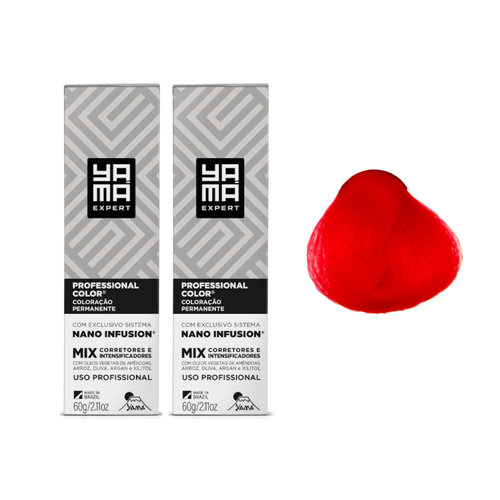 Kit C/2 Colorações Nano Mix Vermelho Yamá
