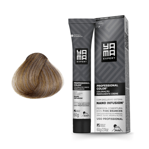Coloração Nano Infusion 8.1 Louro Claro Acinzentado Yamá