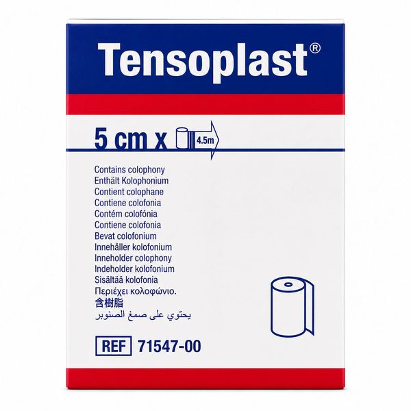 Bandagem Elástica Adesiva Tensoplast Compressiva Esportiva 5cmX4.5cm