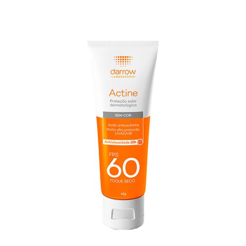 Protetor Solar Facial Darrow Actine FPS 60 40g Sem Cor Protetor Solar Facial Darrow Actine FPS 60 40g Sem Cor