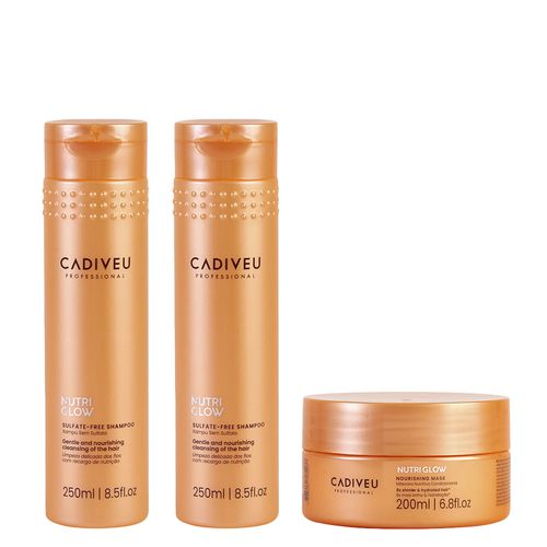 Kit Cadiveu Nutri Glow Shampoo + Condicionador + Máscara INATIVO - Kit
