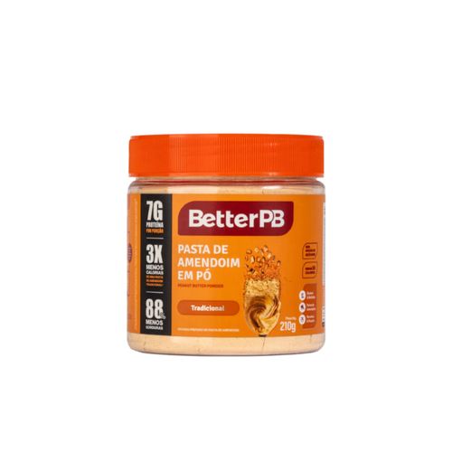 Pasta de Amendoim em Pó Tradicional BetterPB 210g