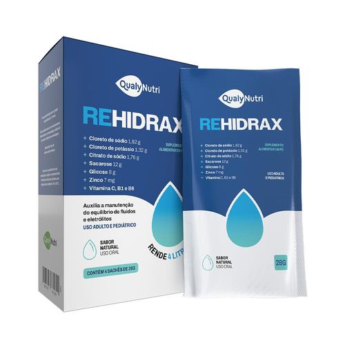 REHIDRAX 4 SACHES NATURAL QUALYNUTRI