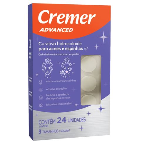 CURATIVO HIDROCOLOIDE ACNES E ESPINHAS ADVANCED 24 UNIDADES CREMER