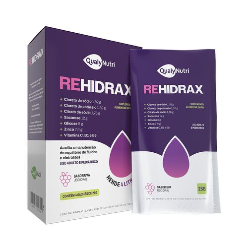 REHIDRAX 4 SACHES UVA QUALYNUTRI