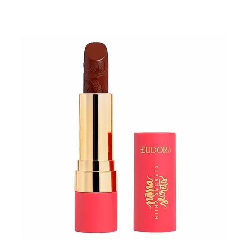Batom Eudora Niina Secrets Flowers Marrom Aveludado 3,6g Marrom Aveludado