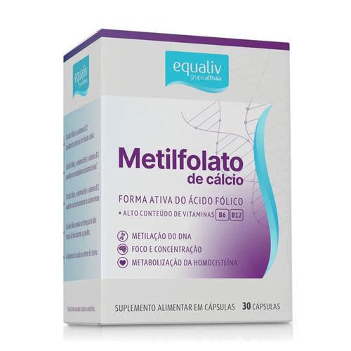 Metilfolato de Cálcio Equaliv 30caps