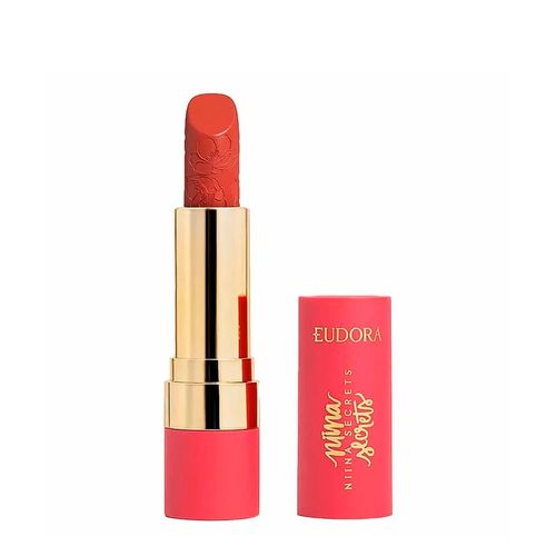Batom Eudora Niina Secrets Flowers Vermelho Romântico 3,6g Vermelho Romântico