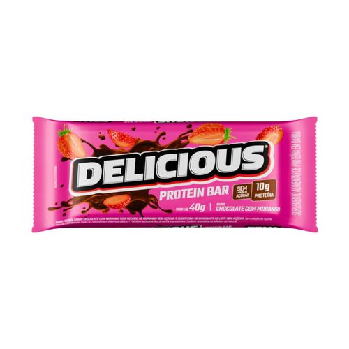 Delicious Protein Bar Chocolate com Morango FTW 40g