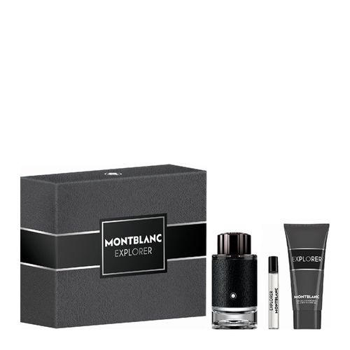 Kit Perfume Montblanc Explorer Masculino - Eau de Parfum 100ml + Gel de Banho 100ml + Miniatura 7,5ml Kit