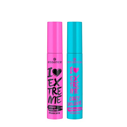 Kit Máscaras de Cílios Essence Bestseller I Love Extreme Crazy Volume - 2 Produtos Kit