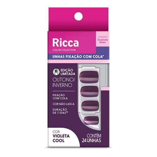 Unhas Ricca Color Collection Out/Inver Violeta Cool Unhas Ricca Color Collection Out/Inver Violeta Cool
