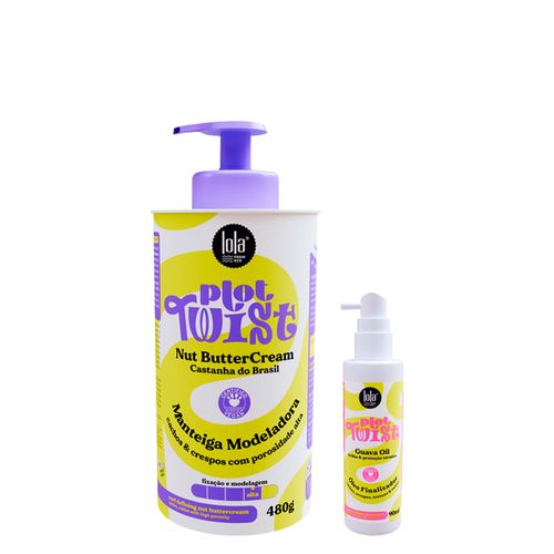 Kit Lola Cosmetics Plot Twist - Manteiga Modeladora 480g + Óleo Capilar 90ml Kit