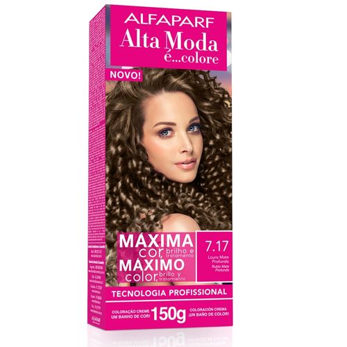 Tintura Alta Moda 7.17 Louro Mate