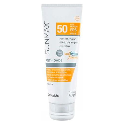 Protetor Solar Facial Sunmax Anti-Idade FPS50 50g