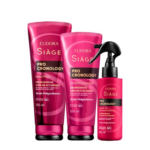 Kit Eudora Siàge Pro Cronology - 3 Produtos Kit