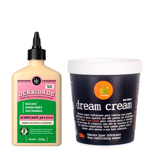 Kit Lola From Rio - Acidificante Densidade 250g + Máscara Dream Cream 200g Kit
