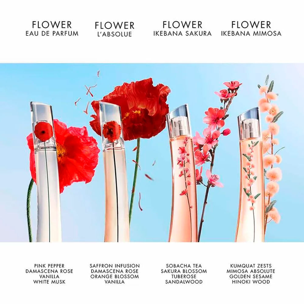  MF 100ml EDP ＠コスメ購入 Perfume Kenzo Flower by Kenzo Ikebana Mimosa Feminino - Eau de