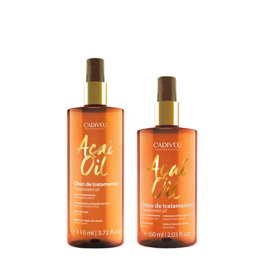 Kit Cadiveu Açaí Oil Óleo de Tratamento 110ml + Óleo de Tratamento 60ml Kit