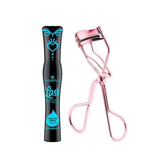 Kit Essence Máscara para Cílios Preta Lash Princess Waterproof + Modelador de Cílios All The Way Up Kit