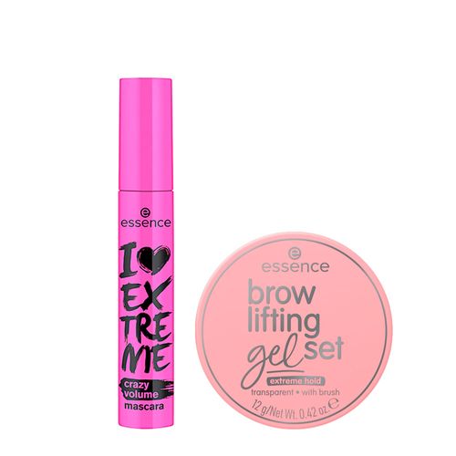 Kit Essence Máscara para Cílios I Love Extreme Crazy Volume Preta 12ml + Gel de Sobrancelha Kit Kit Essence Máscara para Cílios I Love Extreme Crazy Volume Preta 12ml + Gel de Sobrancelha Kit