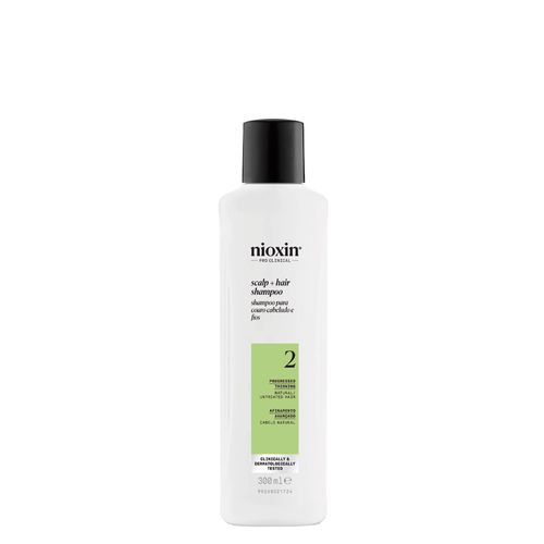 Shampoo Nioxin para Cabelo Natural com Afinamento Avançado Sistema 2 300ml 300 ml