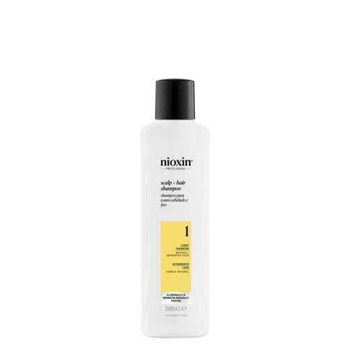 Shampoo Nioxin para Cabelo Natural com Afinamento Leve - Sistema 1 300ml 300 ml