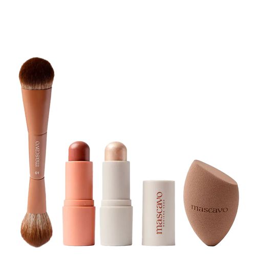 Kit Mascavo Oak Glow & Go Trio + Problender Esponja Grande Kit